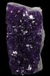 Dark Purple Amethyst Cut Base Cluster - Uruguay #36644-1